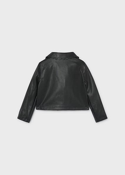Chaqueta pu Negro Mayoral para niña 04410-026 - vista 2