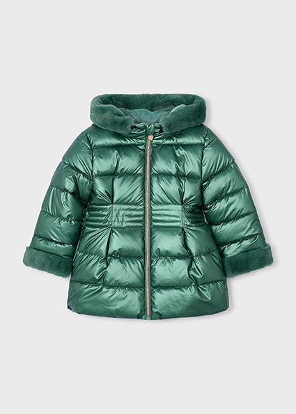 Chaquetón metalizado con pelo Laurel Mayoral para niña 04422-039 - vista 4