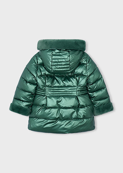 Chaquetón metalizado con pelo Laurel Mayoral para niña 04422-039 - vista 5