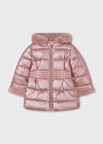 Chaquetón metalizado con pelo Cuarzo Mayoral para niña 04422-042 - vista 2