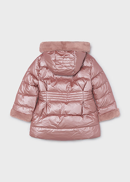 Chaquetón metalizado con pelo Cuarzo Mayoral para niña 04422-042 - vista 3