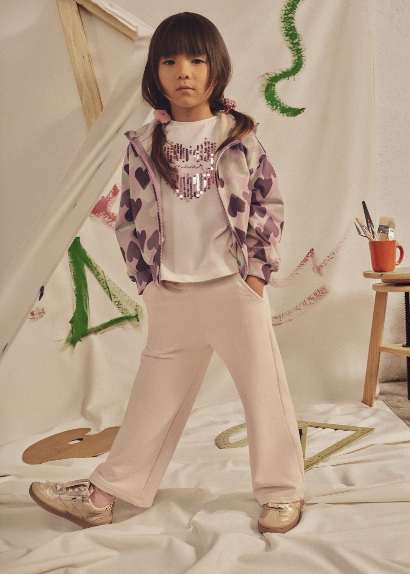 Chandal 2 pantalones Violeta Mayoral para niña 04813-064
