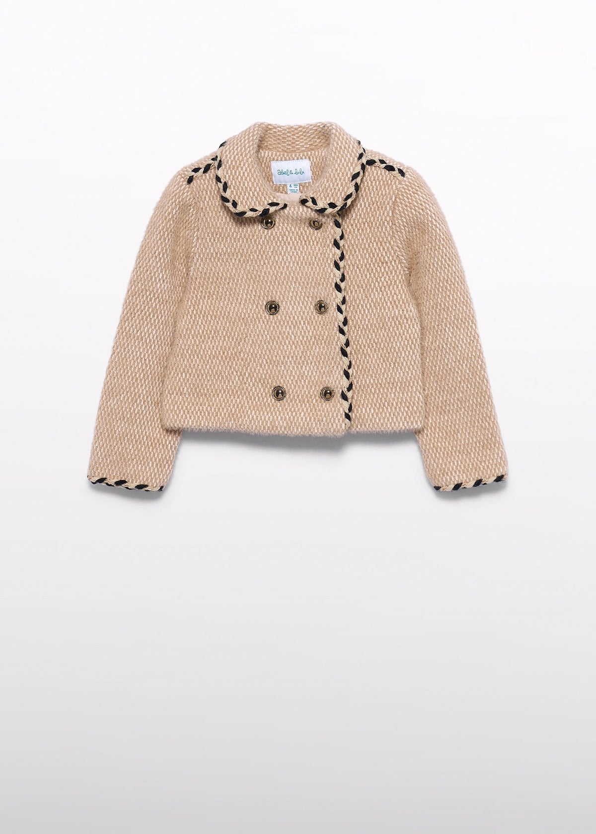 Conjunto chaqueta y falda latte para niña Abel & Lula 05580-05810