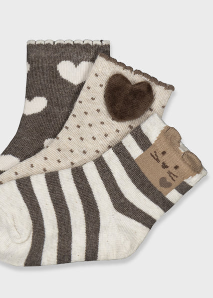 Pack 3 calcetines Cocoa vigoré Mayoral para niña 10250-011 - vista 2