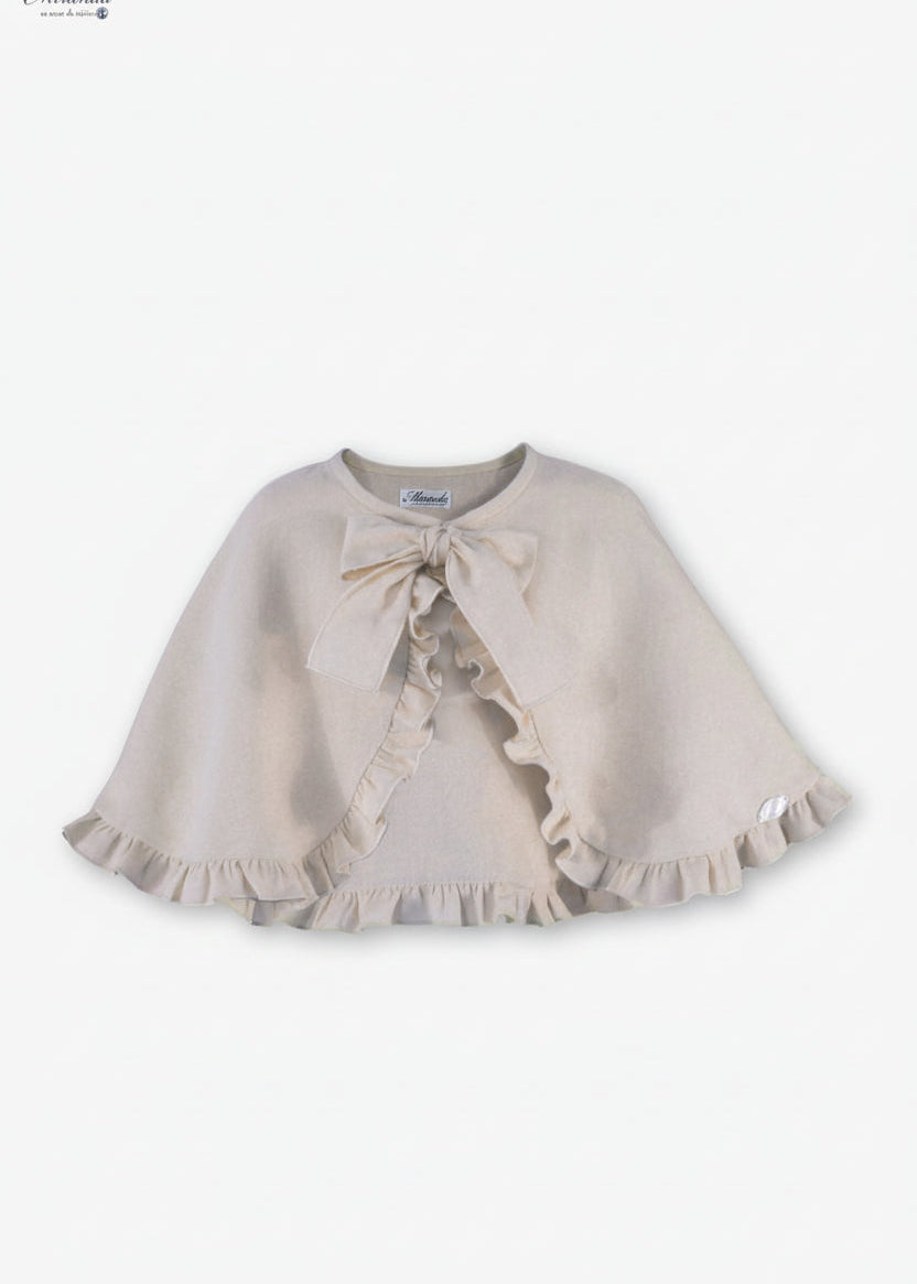 Capa Infantil Miranda Beige – Complemento de Ceremonia para Niña | La Boutique de AyA 206