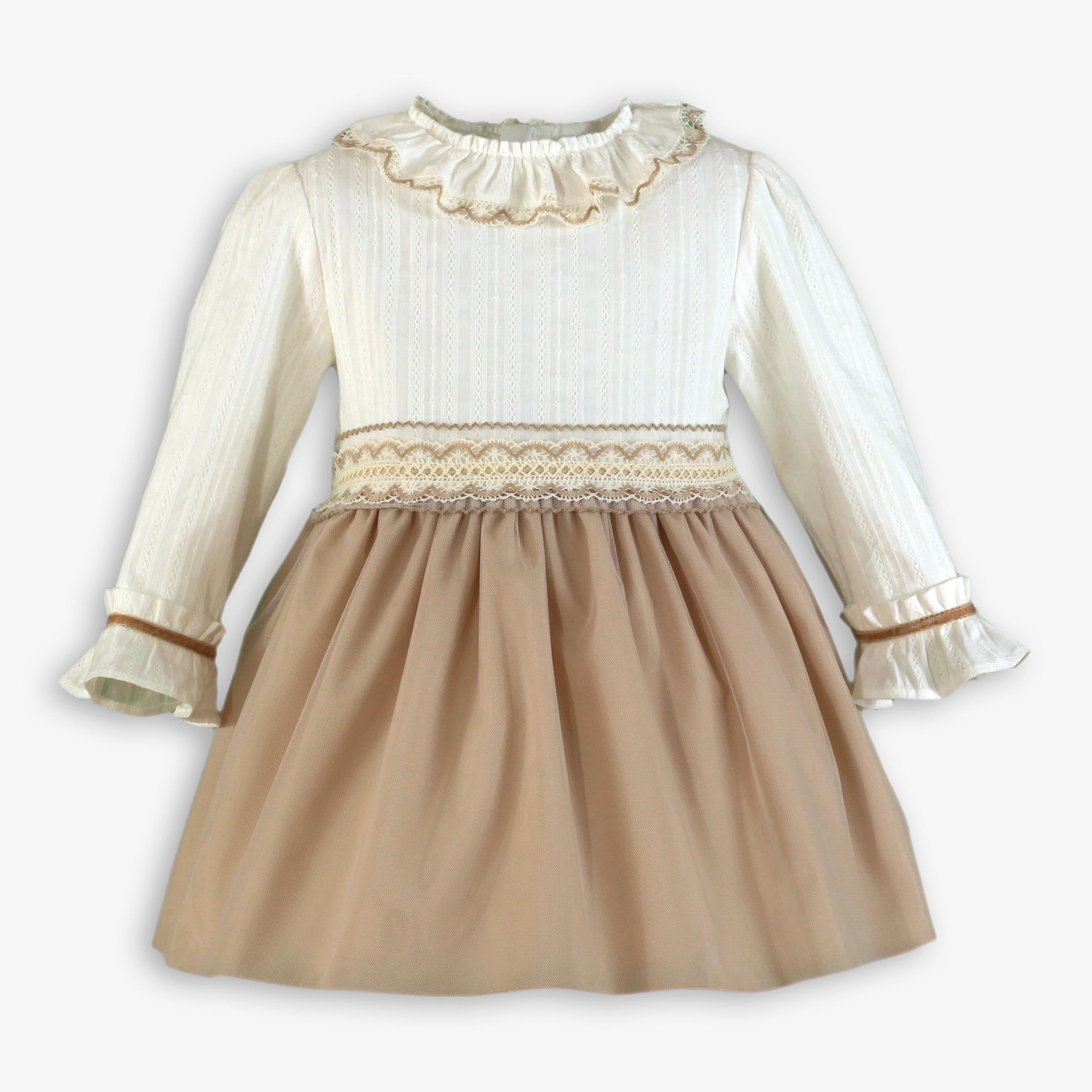 Vestido Niña infantil Beig tostado 0220 Miranda