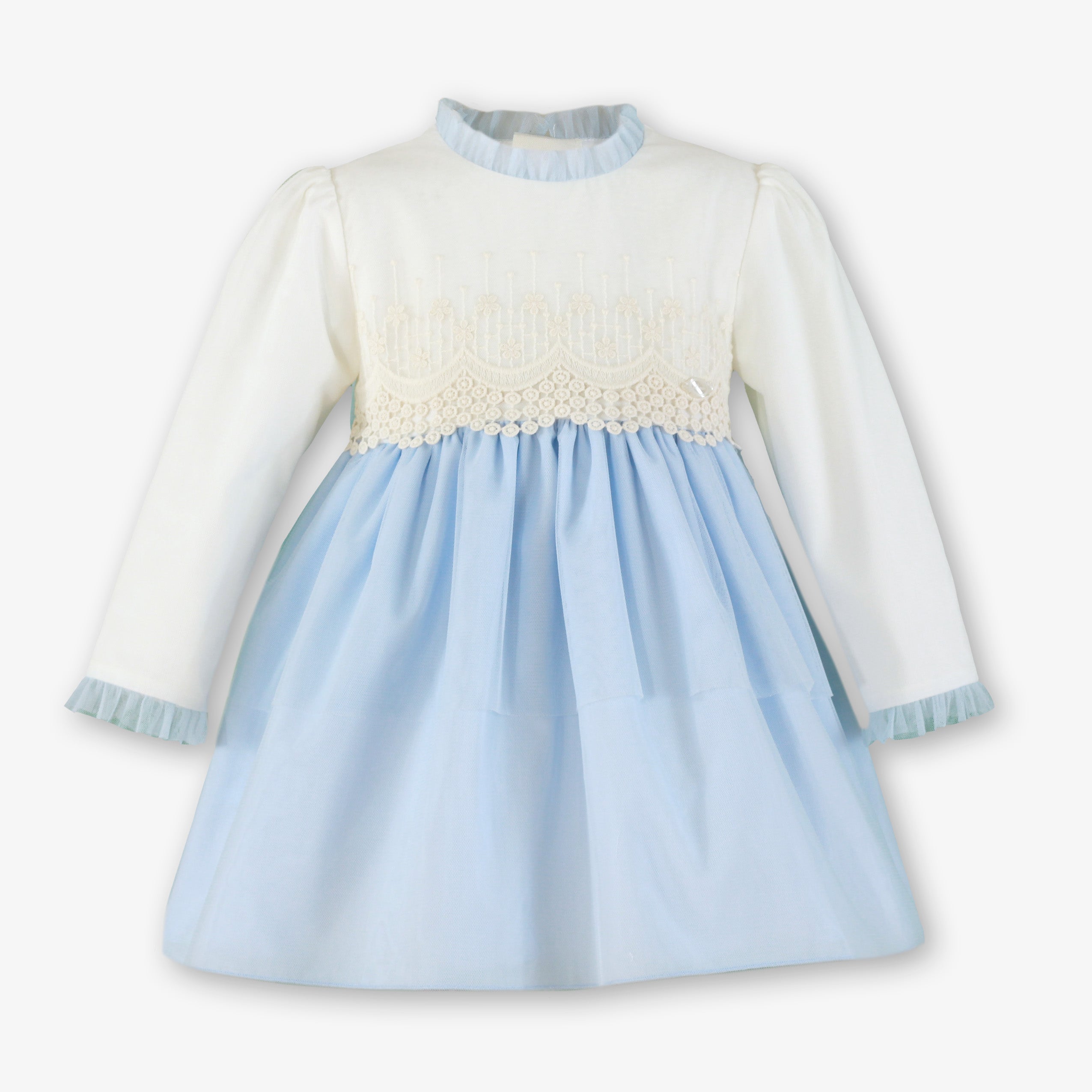 Vestido Invierno Ceremonia Niña Celeste Miranda 0222