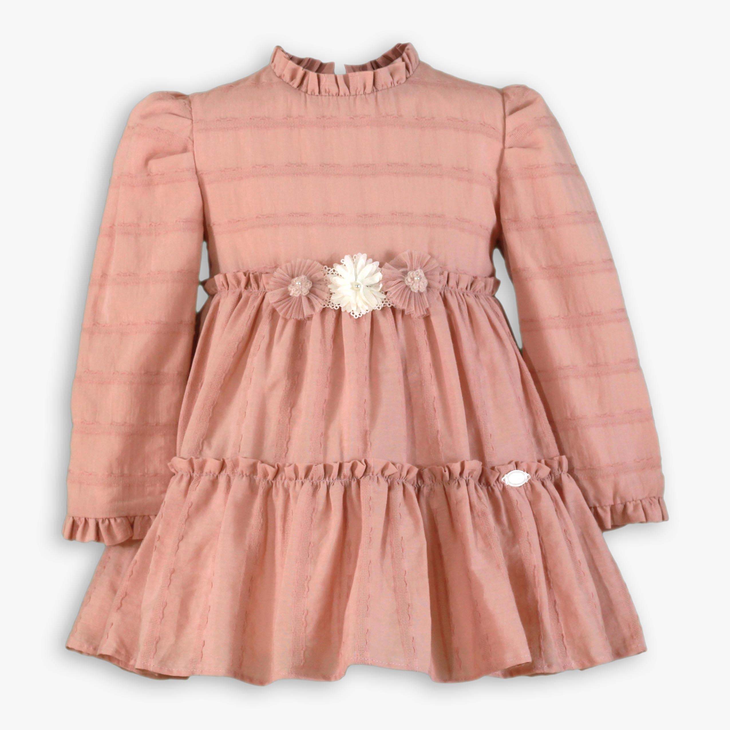 Vestido niña infantil rosa palo 0224 Miranda