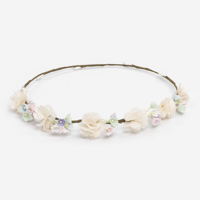 Corona Sofia de flores combinadas crudo 228106377q