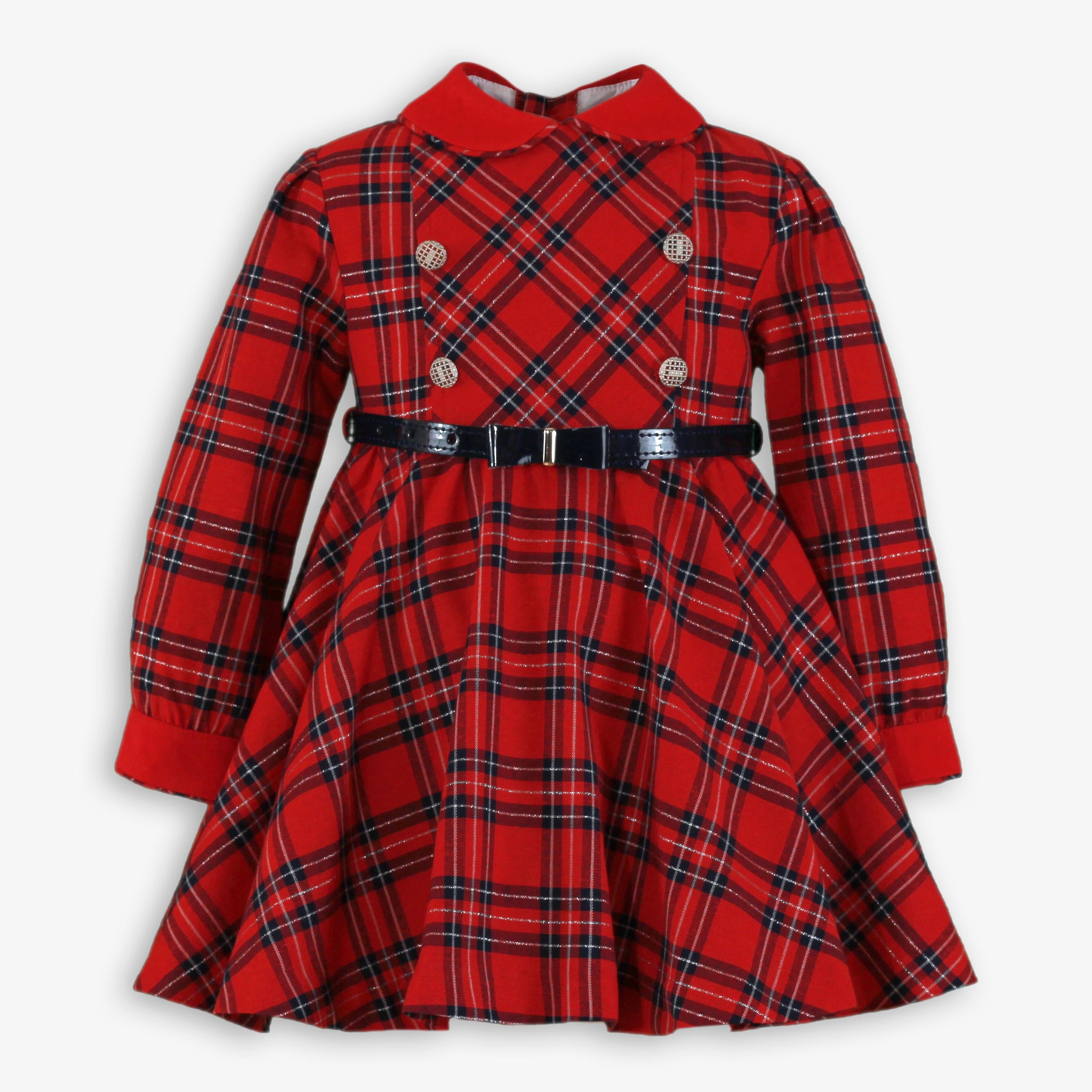 Vestido infantil niña rojo Miranda 0232