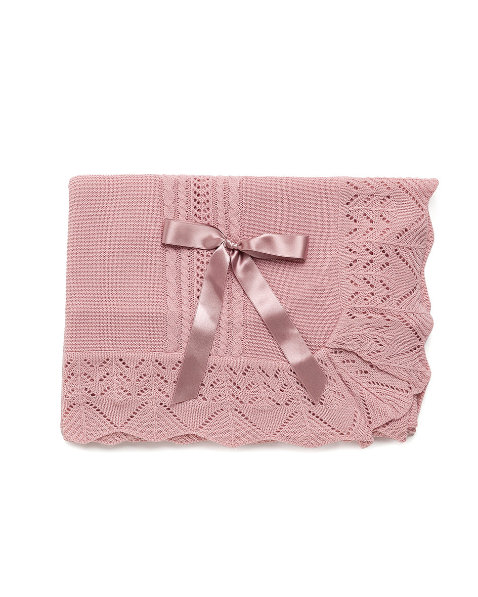 Chal lin trenzas calados vertical rosa Juliana 24527