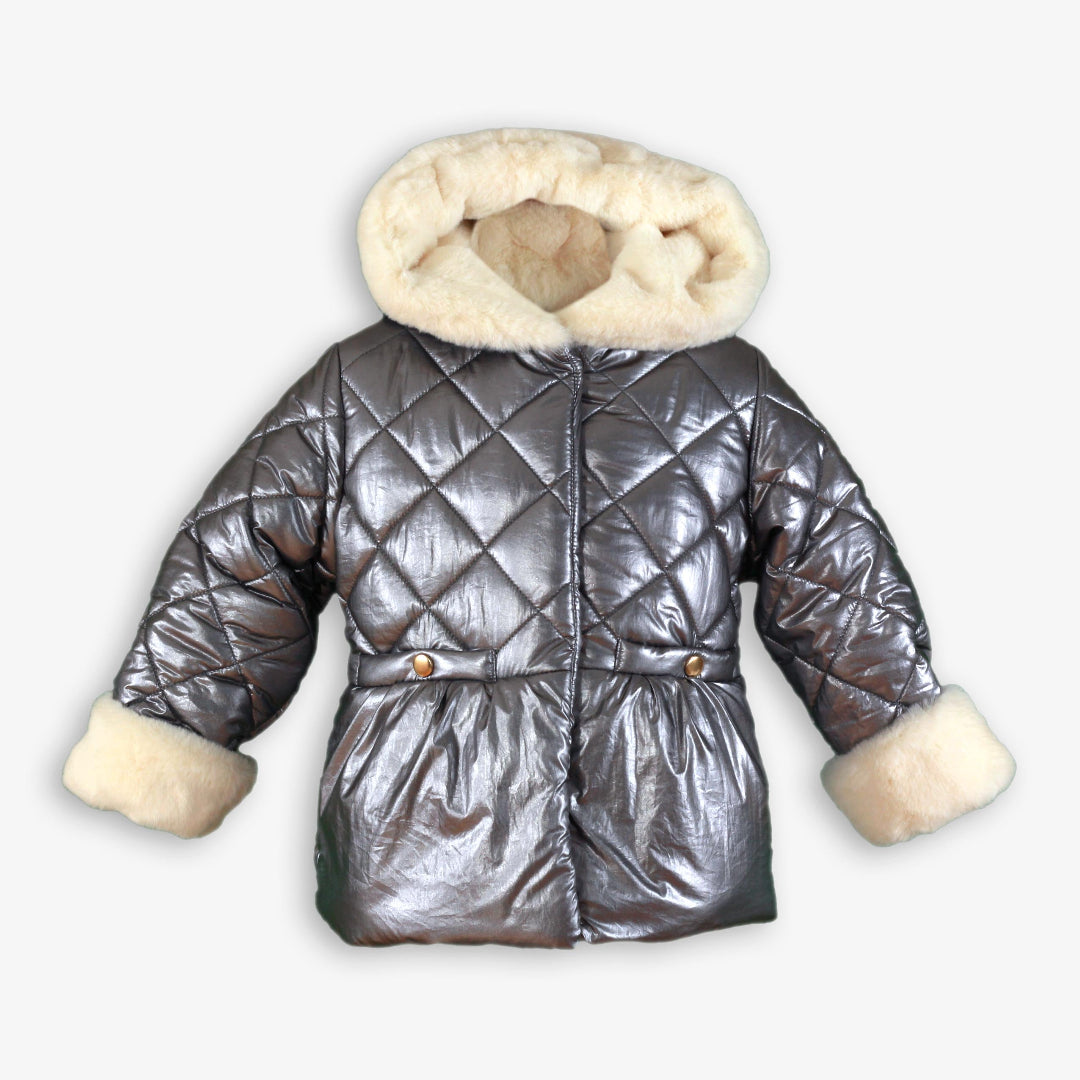 Parka infantil niña gris Miranda 0247