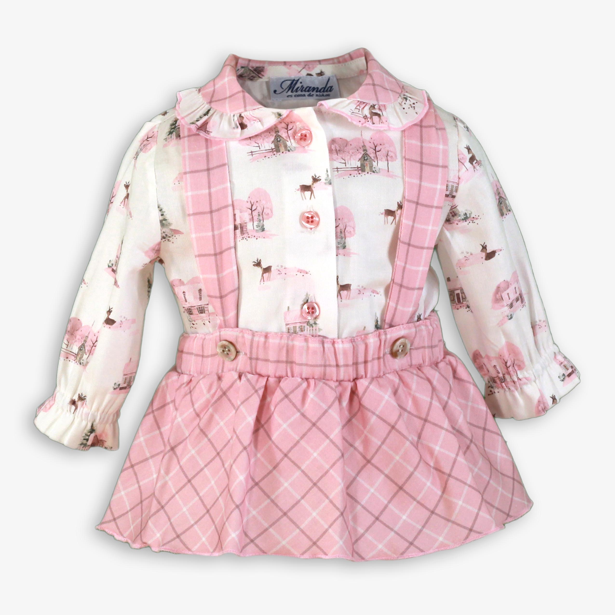 Camisa pichi bebe niña rosa Miranda 0024