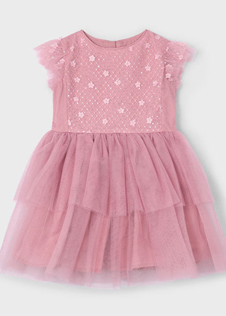 Vestido tul lentejuelas Mayoral 3914