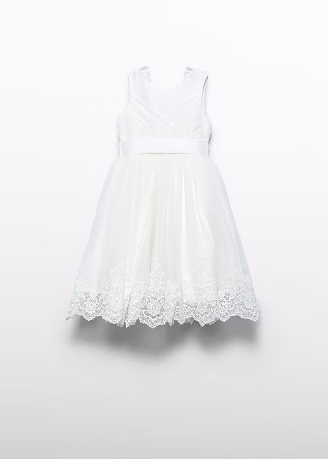 Besticktes Tüllkleid Creme 5033 Abel y Lula
