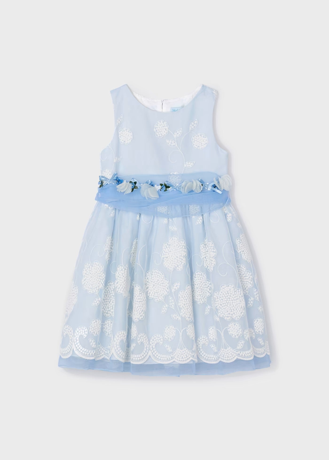 Vestido organza bordado 05077-003