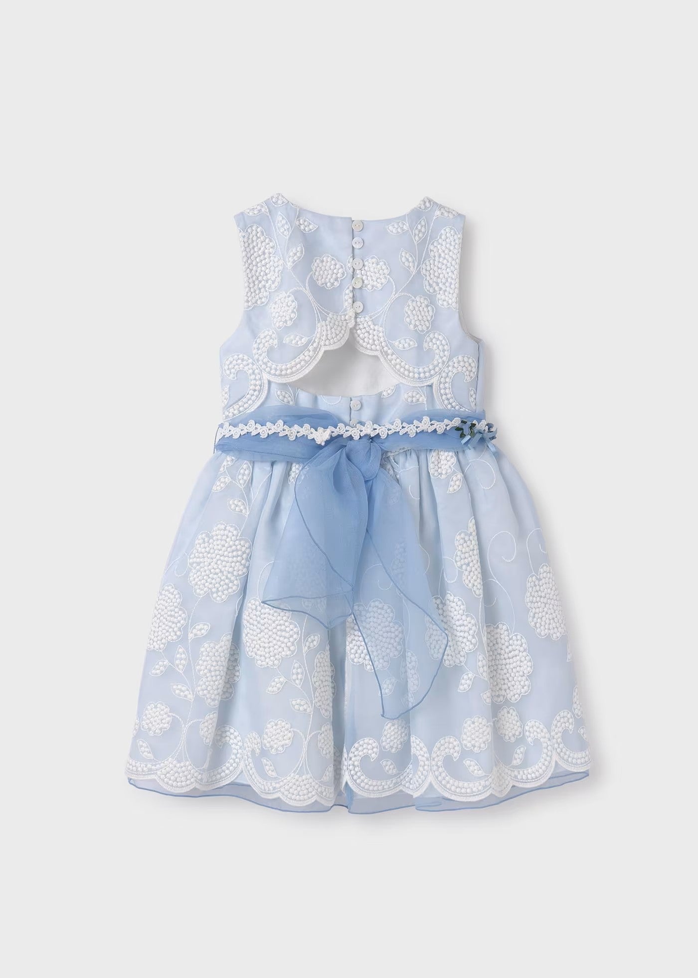 Vestido organza bordado 05077-003