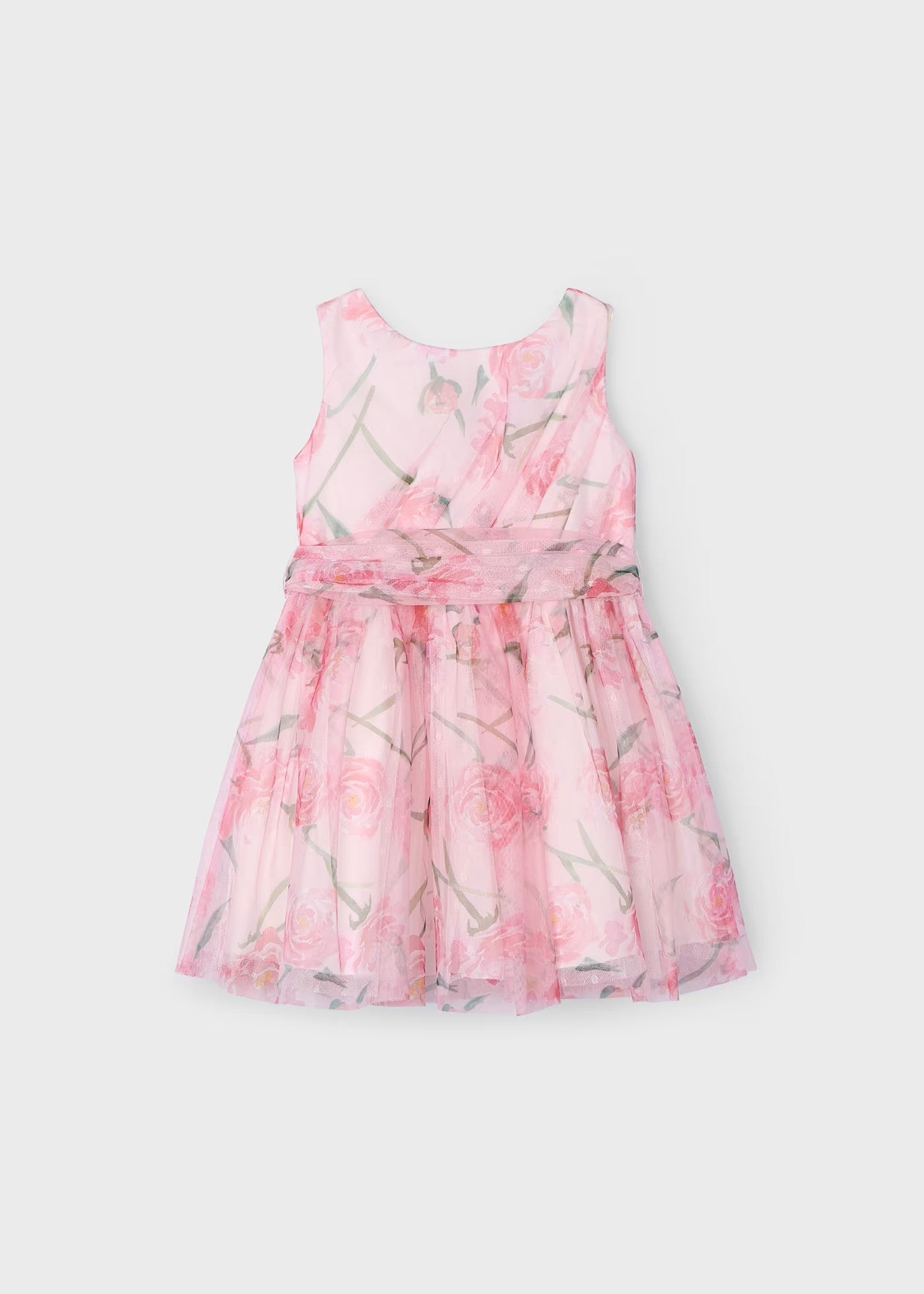 Vestido tul estampado floral 05086