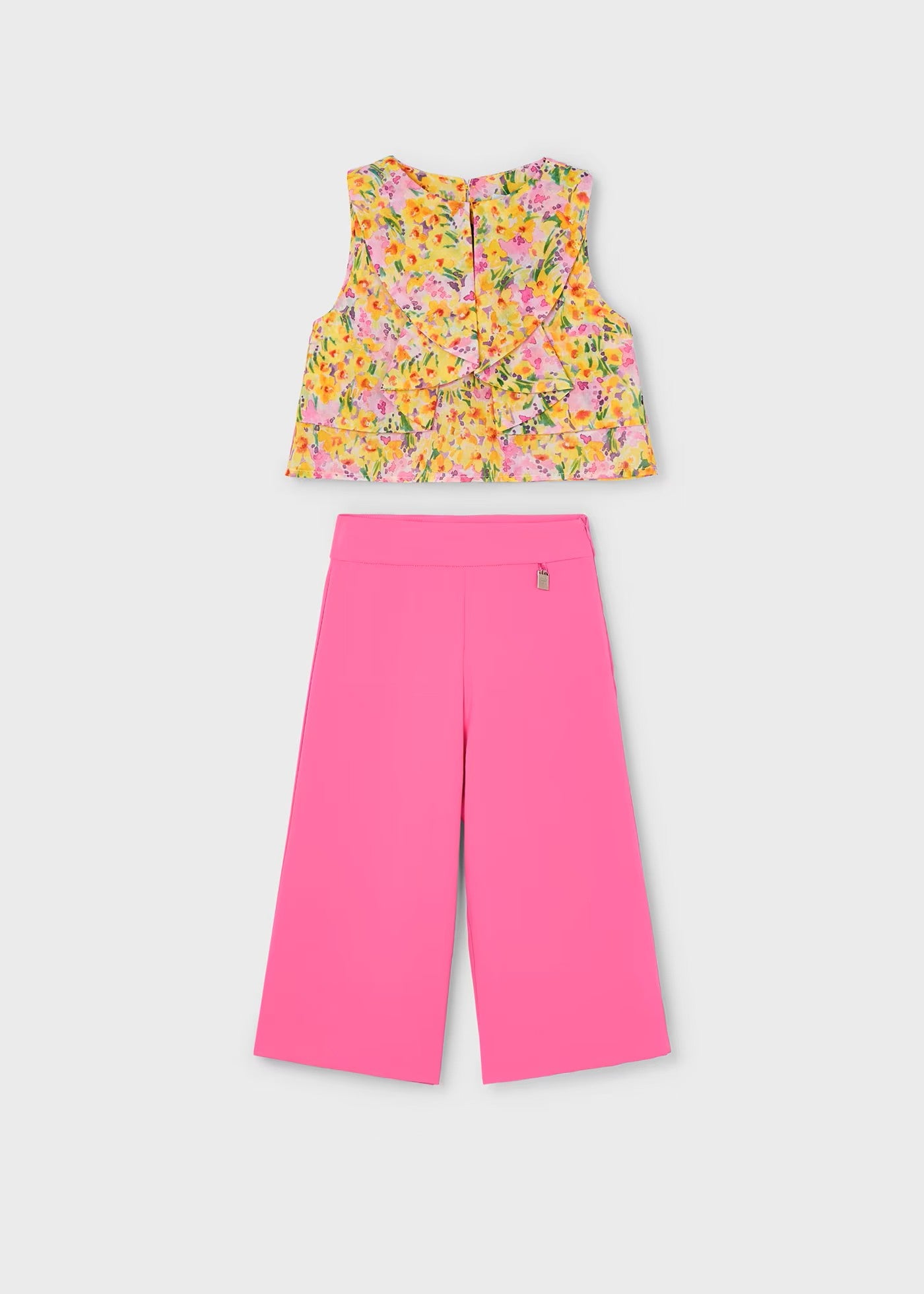Conj. pantalon fucsia largo crepe Abel y Lula 05251