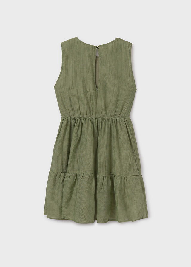 Vestido arandela verde militar Mayoral 06990-029