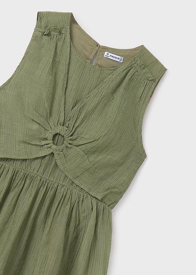 Vestido arandela verde militar Mayoral 06990-029