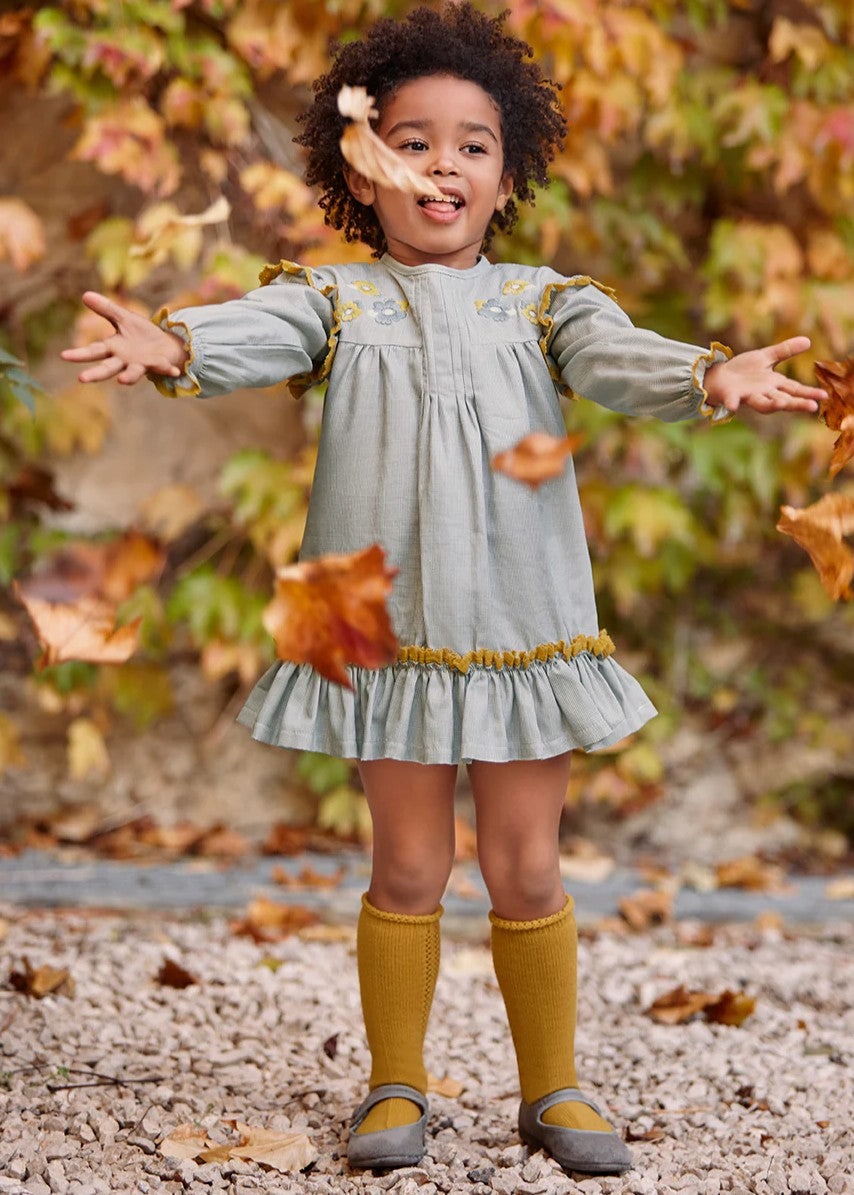 VESTIDO ENTERIZO CUADRITOS BORDADO Juliana 25667