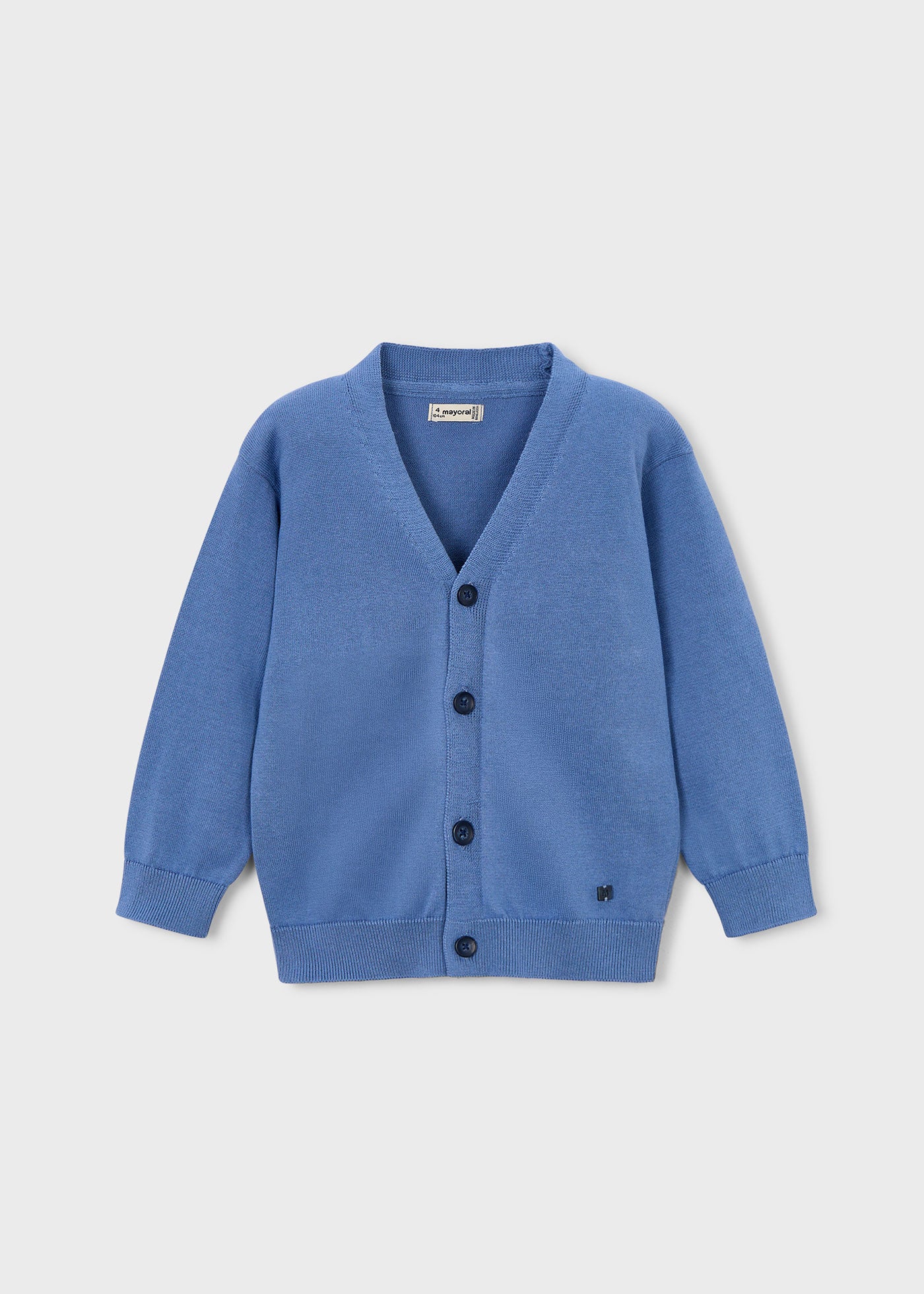 Cardigan tricot azul niño 03381