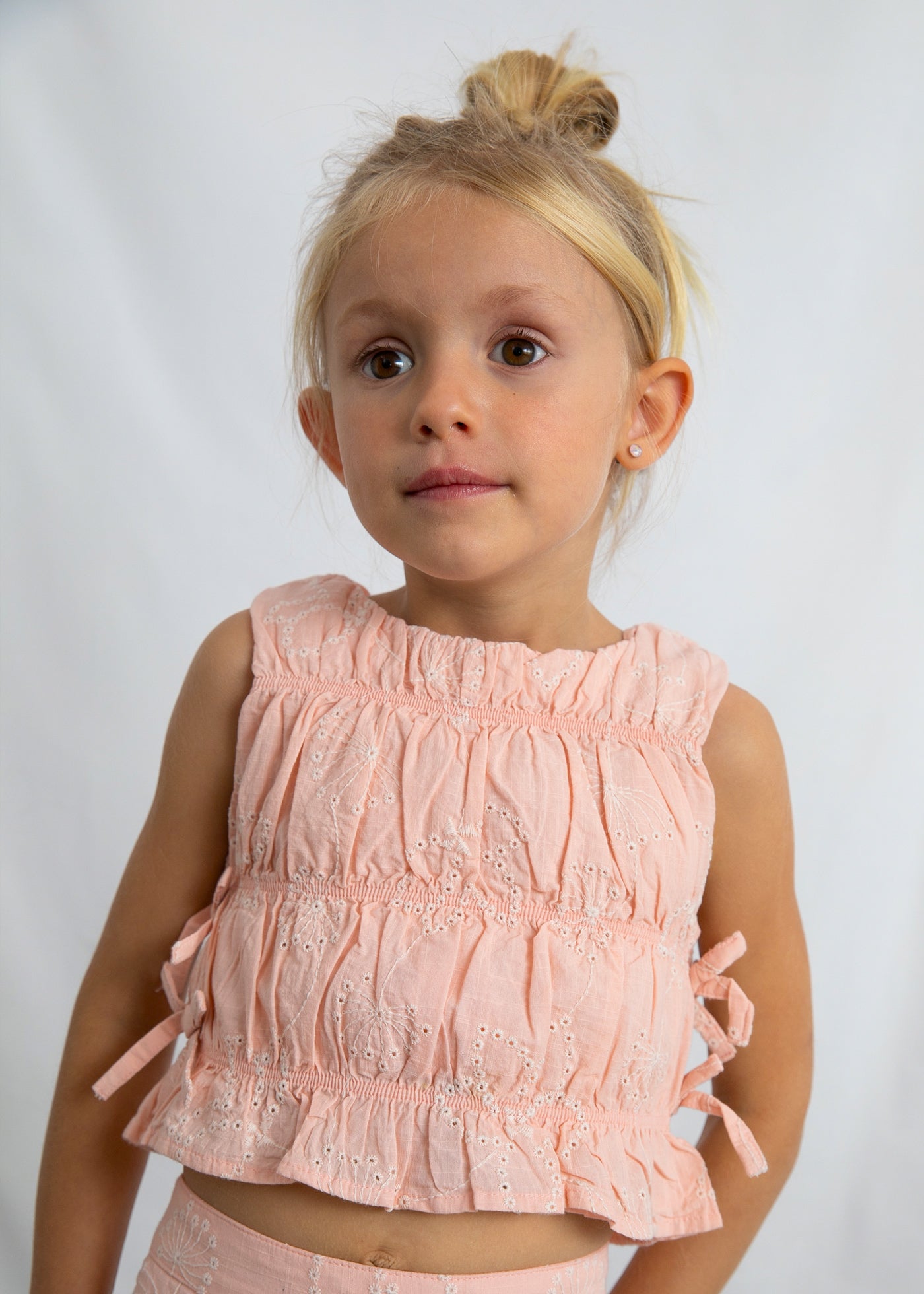 Conjunto pantalon largo bordado 03592-077