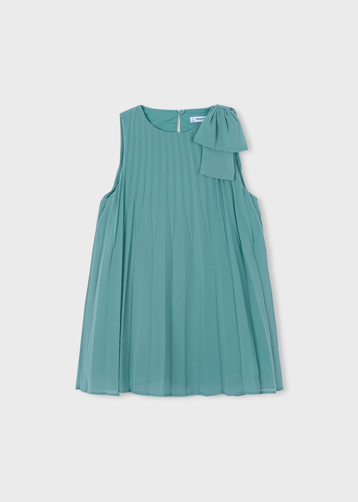 Vestido plisado menta 03920-085