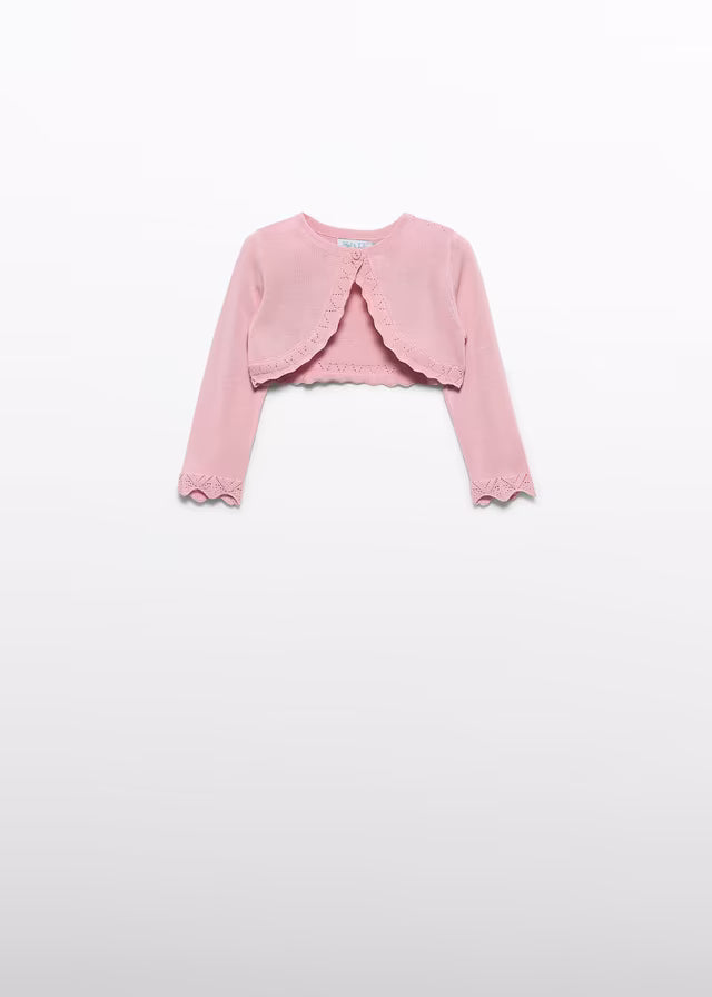 Título: Bolero Tricot Bebé Abel & Lula Color Rosa 05301