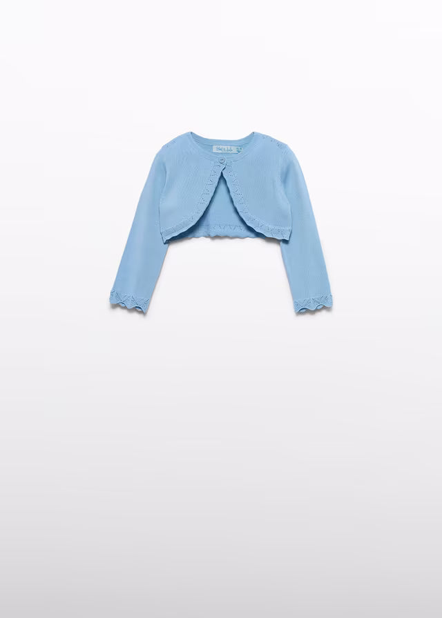 Bolero Tricot Bebé Abel & Lula Color Celeste 05301