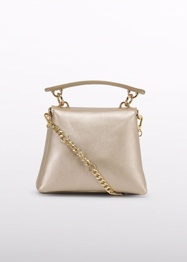 Bolso trapecio champagne Abel y Lula 05480