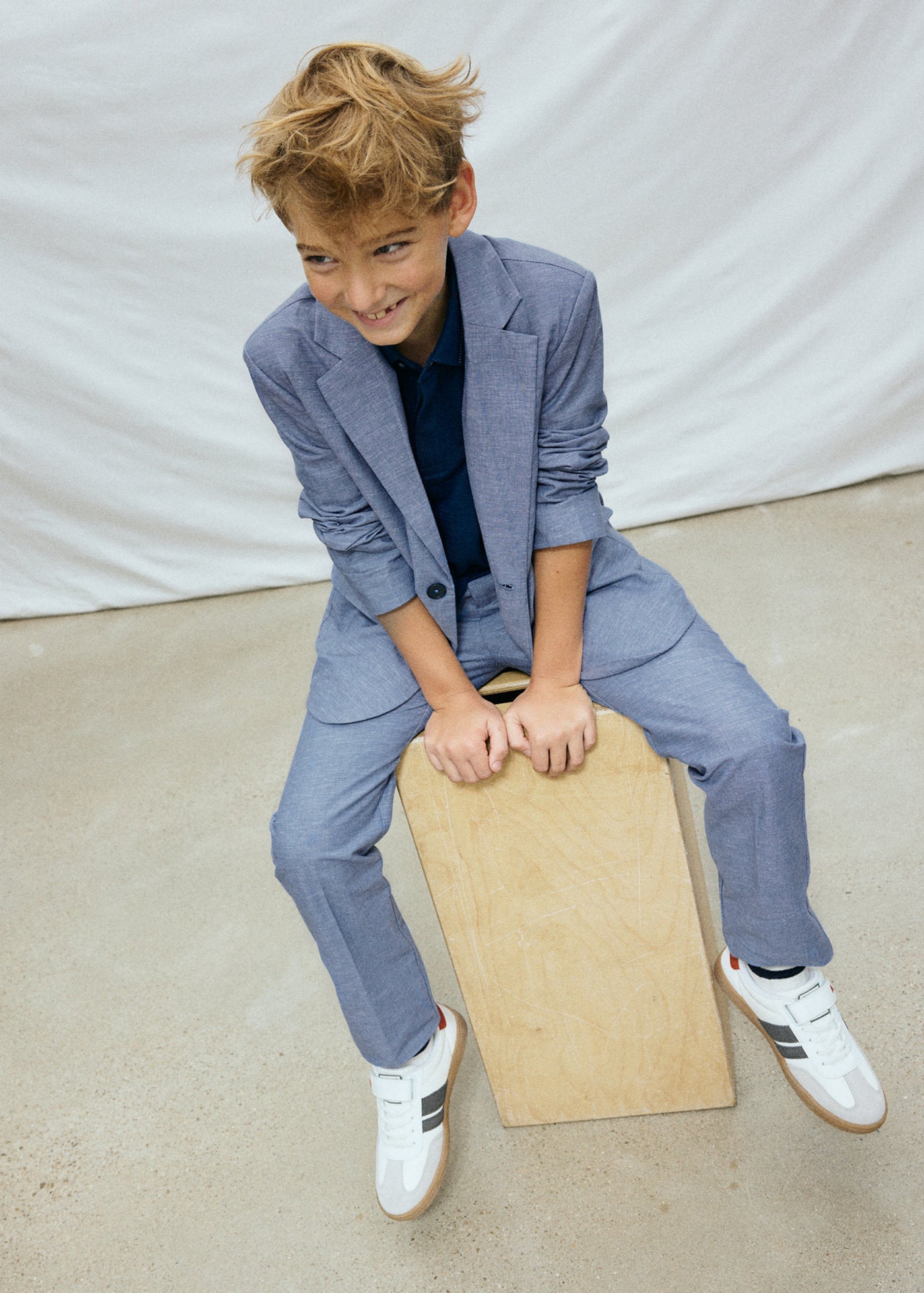 Conjunto chaqueta y pantalon lino niño Mayoral 06562