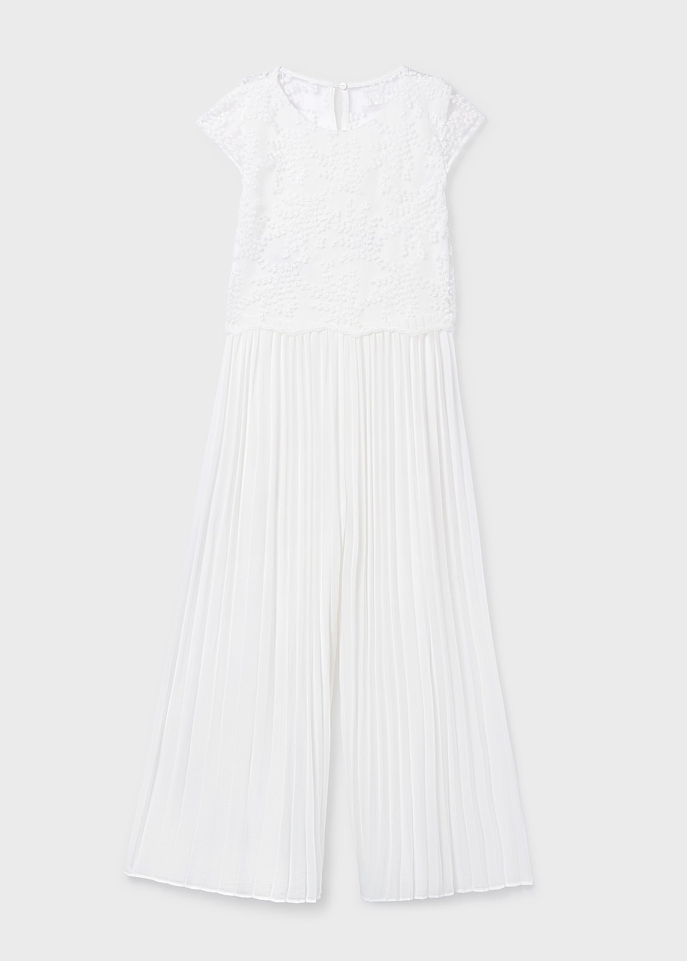 Mono largo nata niña combinado plisado 06871