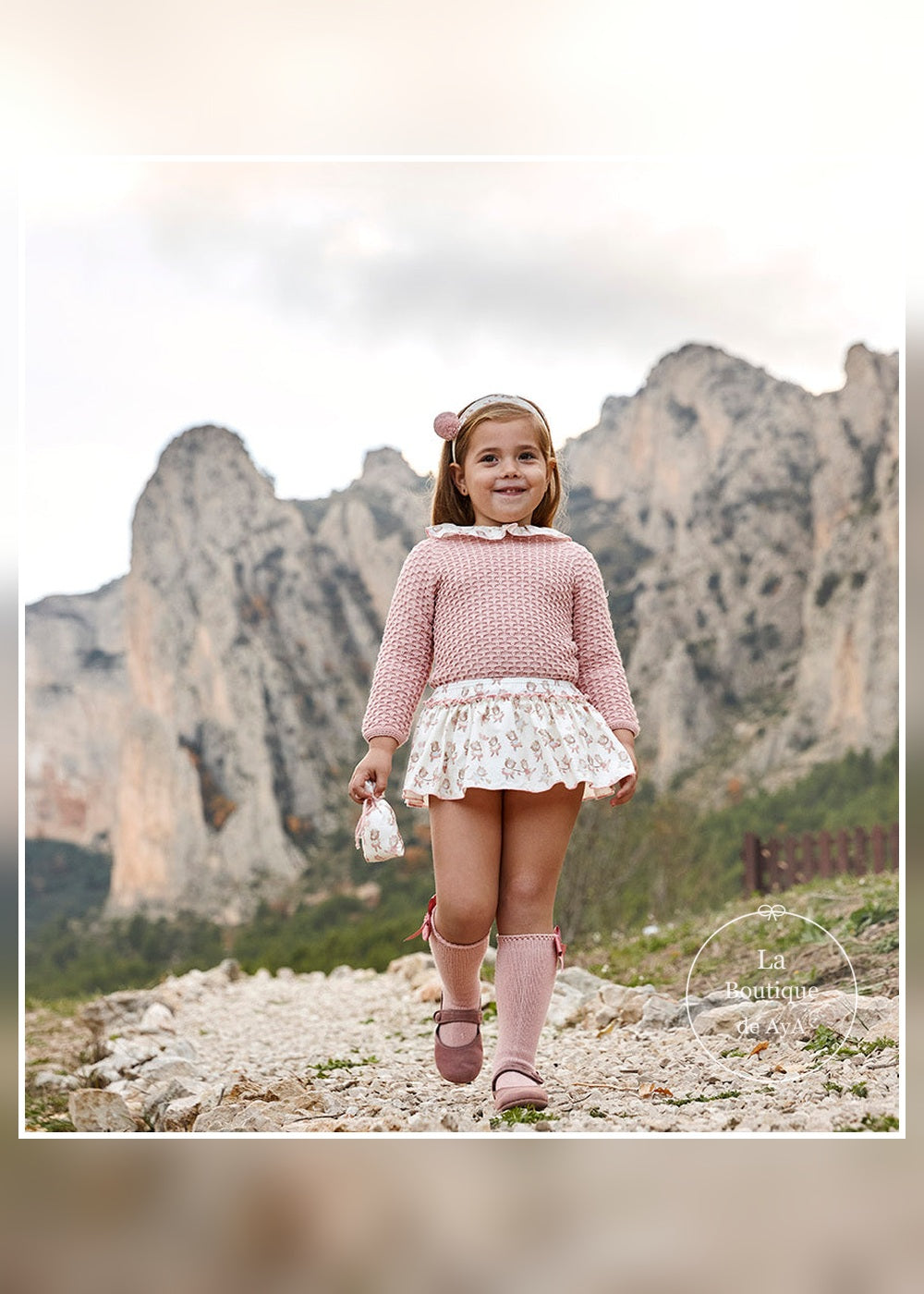 Conjunto bebé niña rosa empolvado muñecas Juliana 26606 - vista principal - referencia 26606