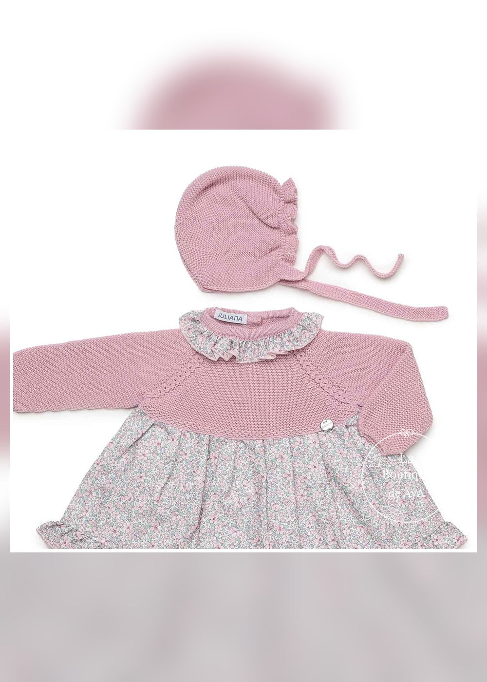 Jesusito bebé niña maquillaje florecitas con gorro Juliana 26681 - detalle principal - referencia 26681