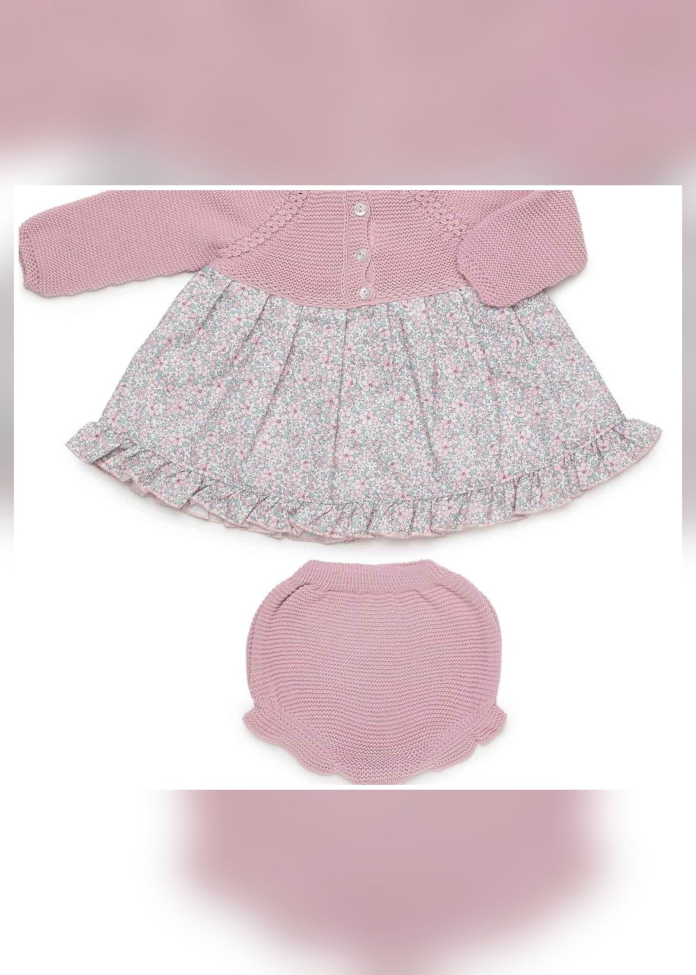 Jesusito bebé niña maquillaje florecitas con gorro Juliana 26681 - detalle secundario - referencia 26681