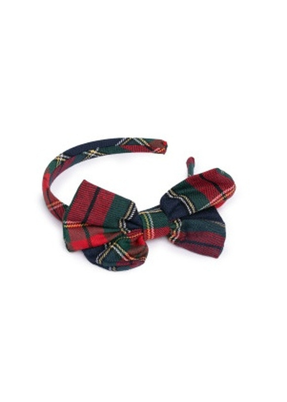 Diadema niña verde hoja de cuadros con lazo Juliana 26733 - detalle principal - referencia 26733