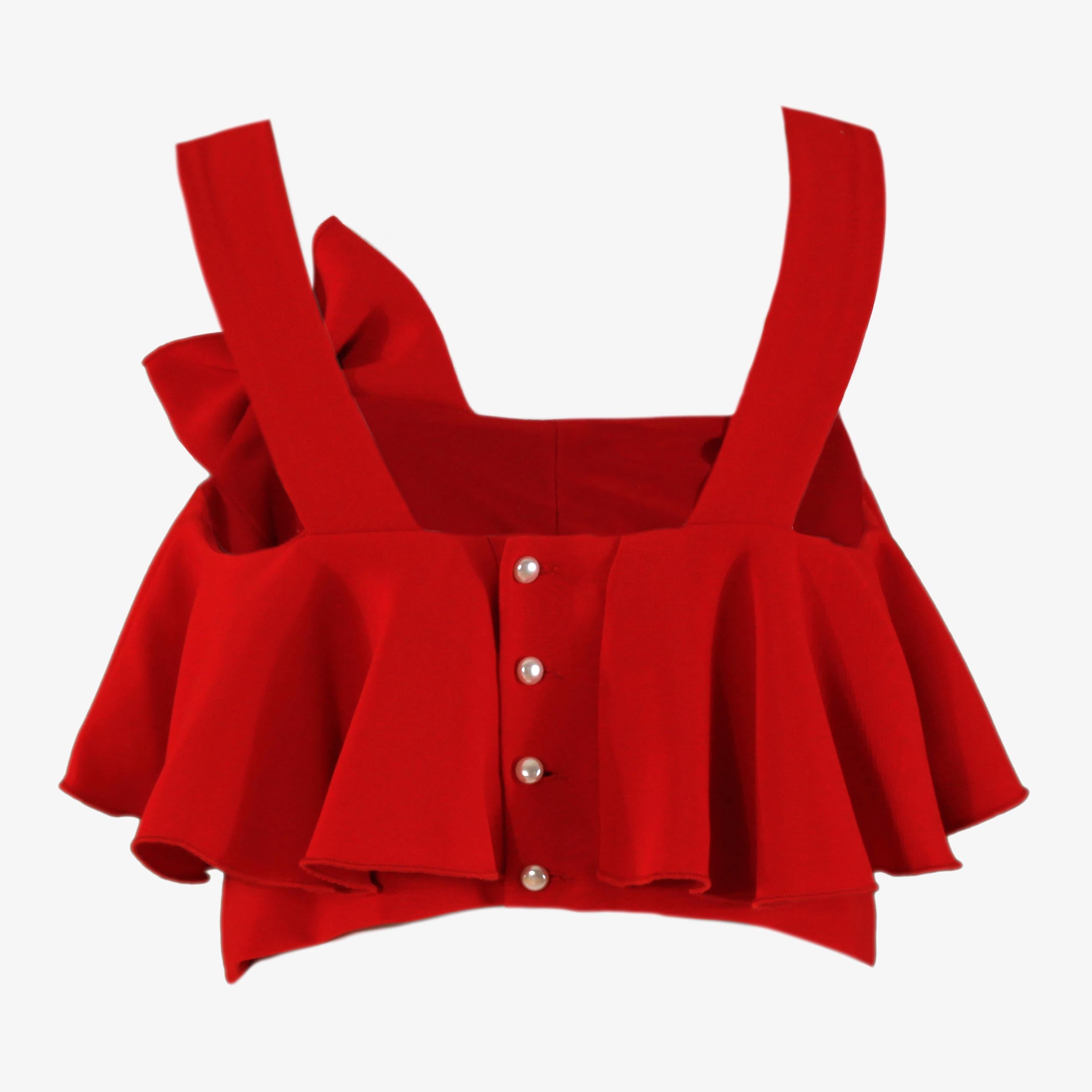 Conjunto Top y Pantalon rojo niña Miranda 0353