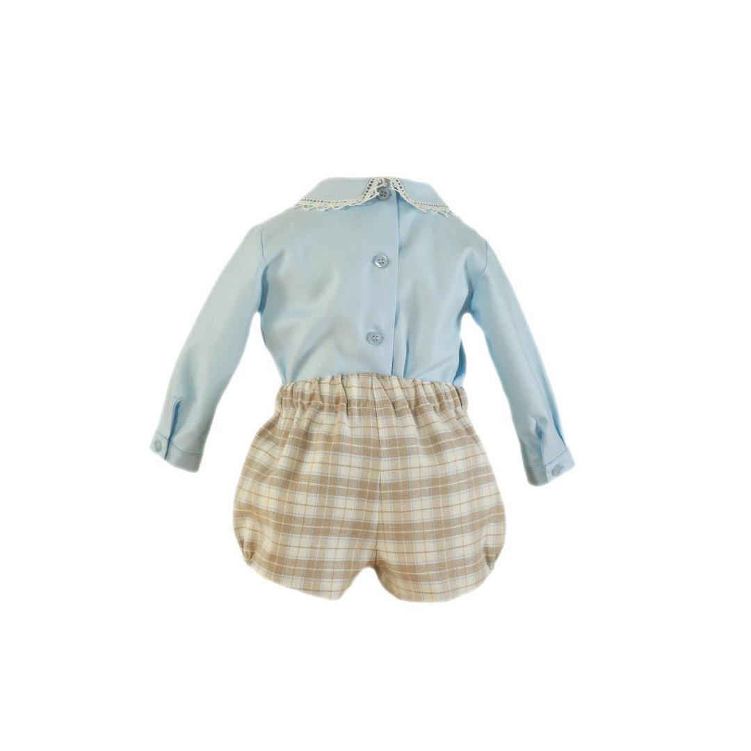 CONJUNTO BEBE NIÑO CELESTE MIRANDA 0023