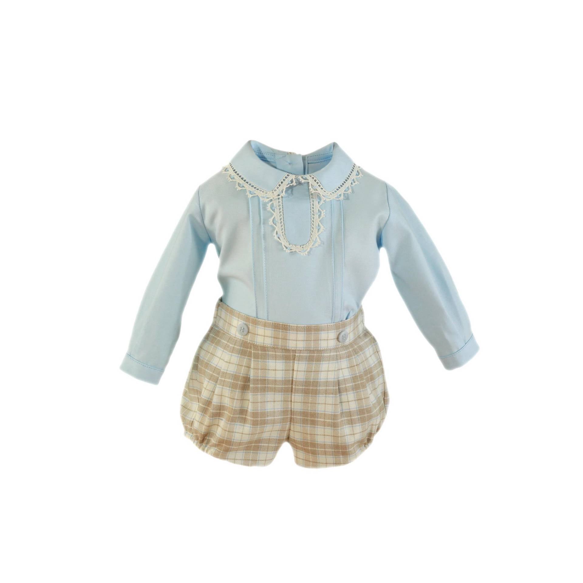 CONJUNTO BEBE NIÑO CELESTE MIRANDA 0023