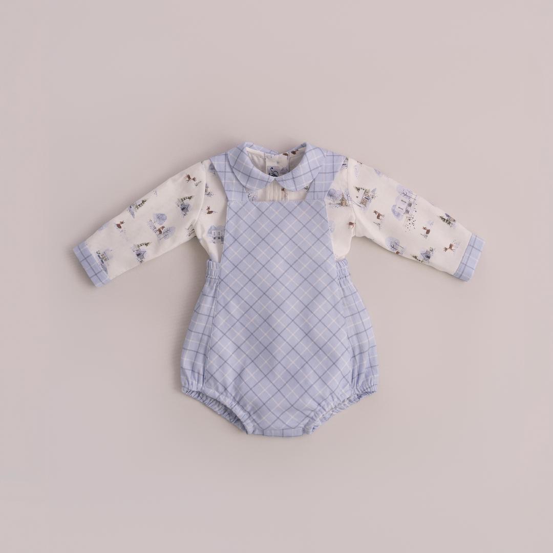 Conjunto bebe niño celeste Miranda 0025 - La boutique de AyA Miranda