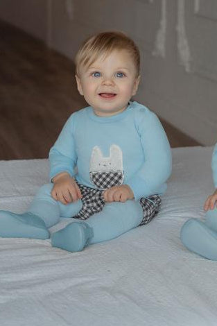 Conjunto bebe niño azul Miranda 0049 - La boutique de AyA Miranda