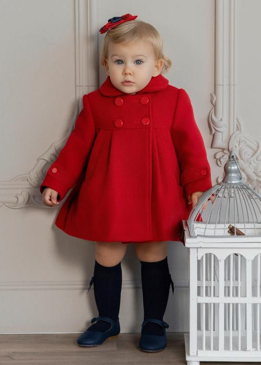 Abrigo bebe niña Rojo Miranda 0158