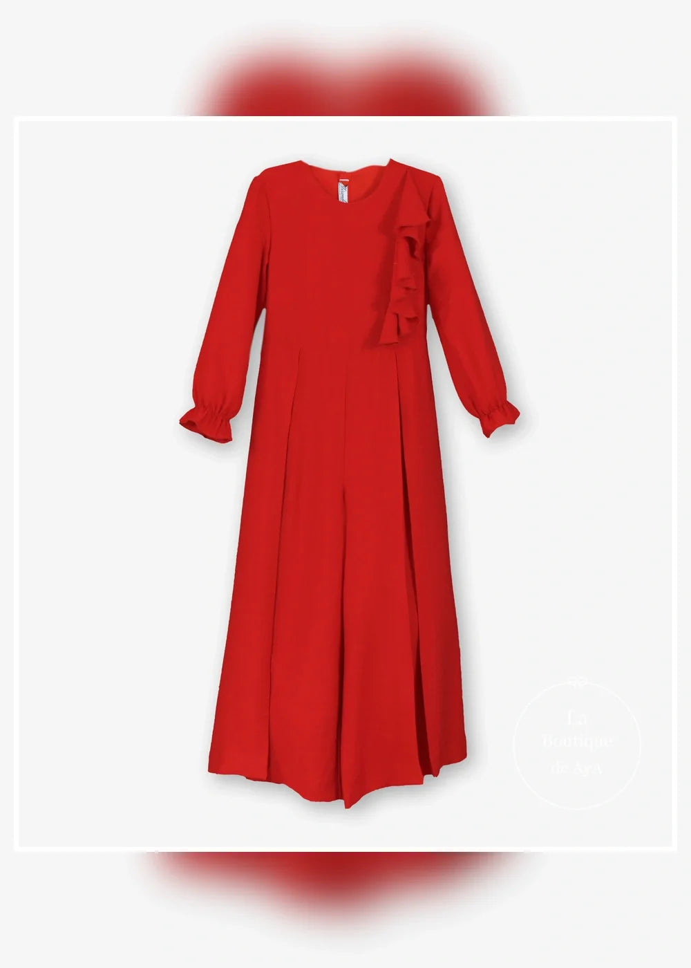 Mono largo rojo para niña Miranda 0302, imagen 2