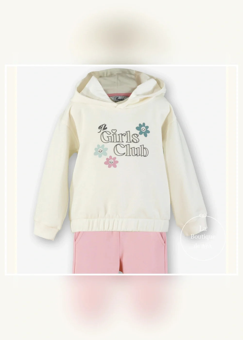 Chándal beige y rosa para niña Miranda 0636, imagen 4