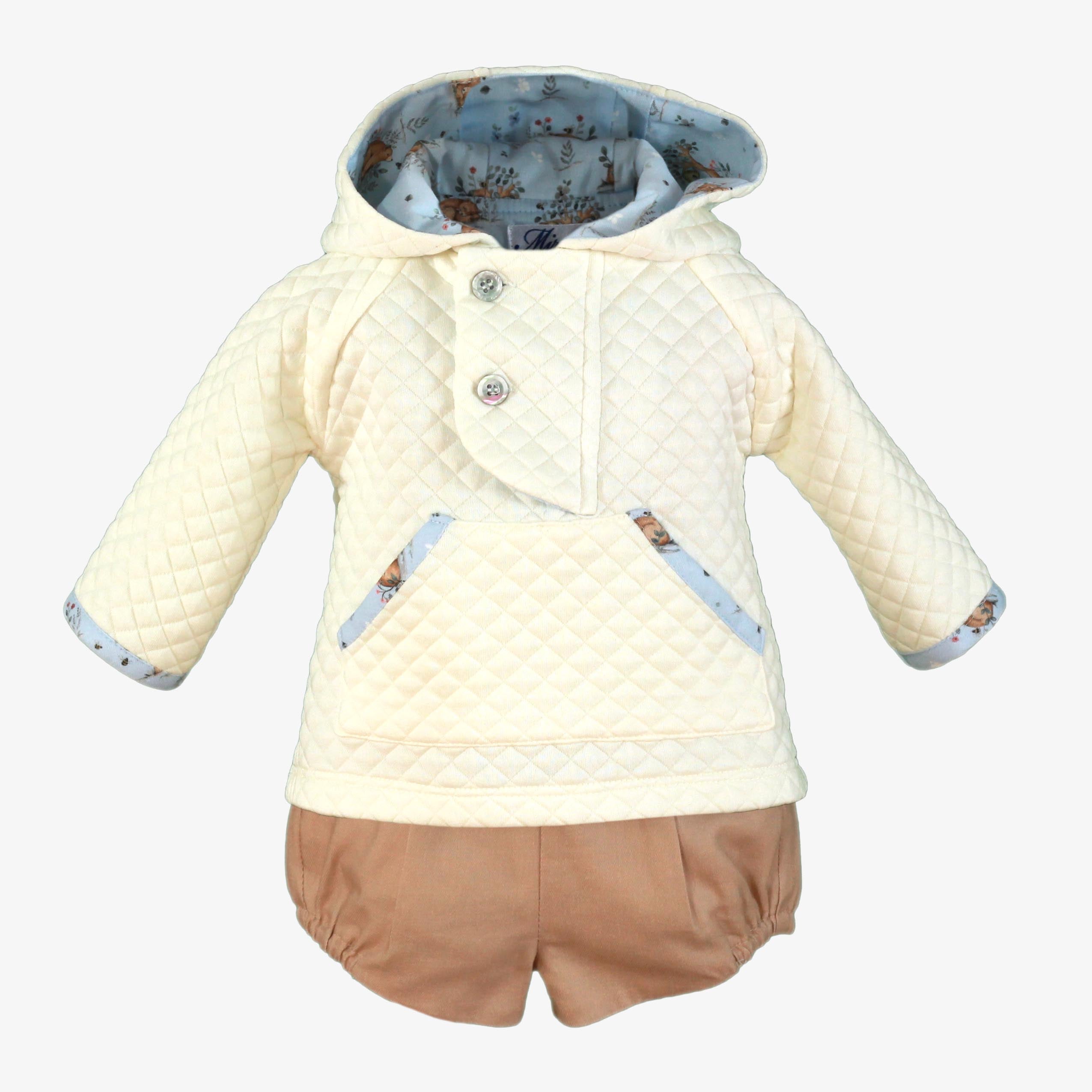 Conjunto bebe niño camel Miranda 0041