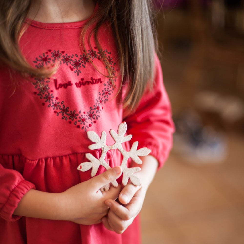 Vestido de niña en rojo con corazón 50205 - La boutique de AyA