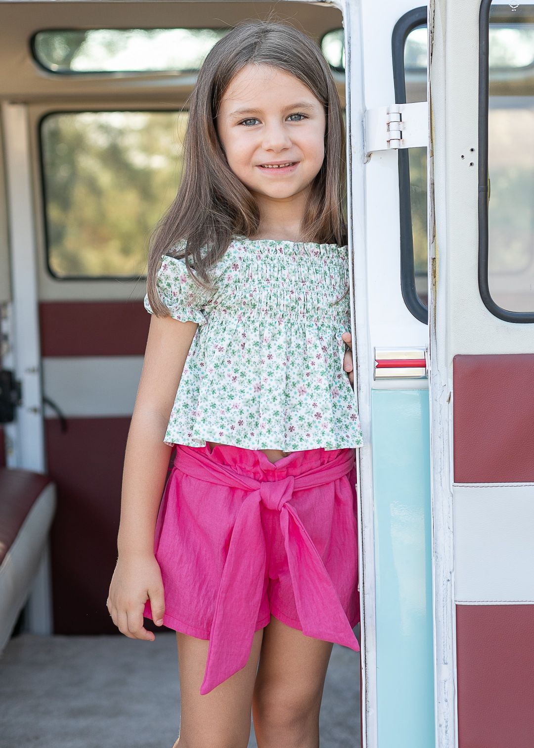 Blusa y short Flores Verdes CocoAcqua 50415