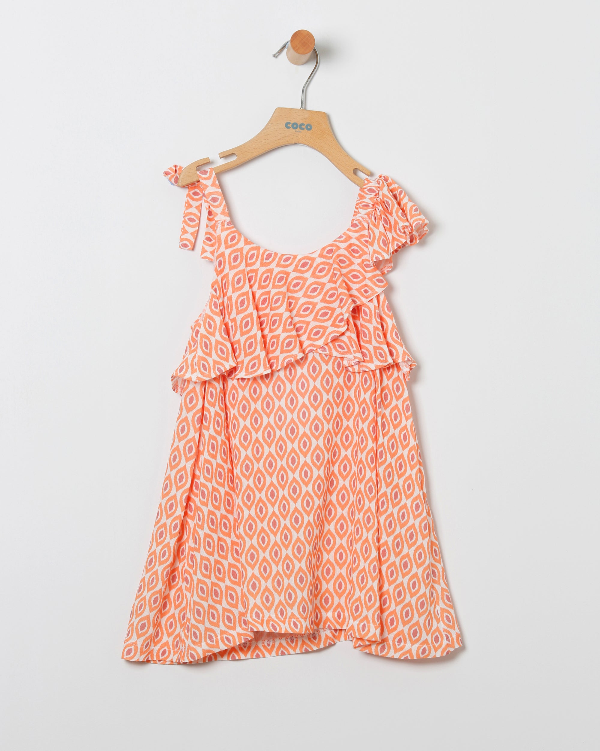 Vestido estampado naranja coco acqua 50423